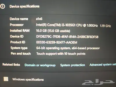 مايكروسوفت سيرفس جو لاب توب Microsoft Surface laptop Go 1
