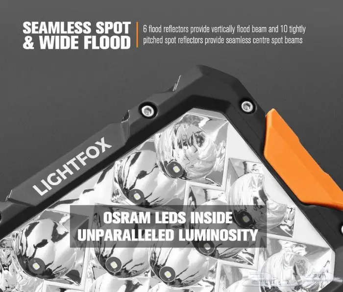 طقم كشافات 9 انش مستطيل من شركة لايت فوكس الاستراية 9