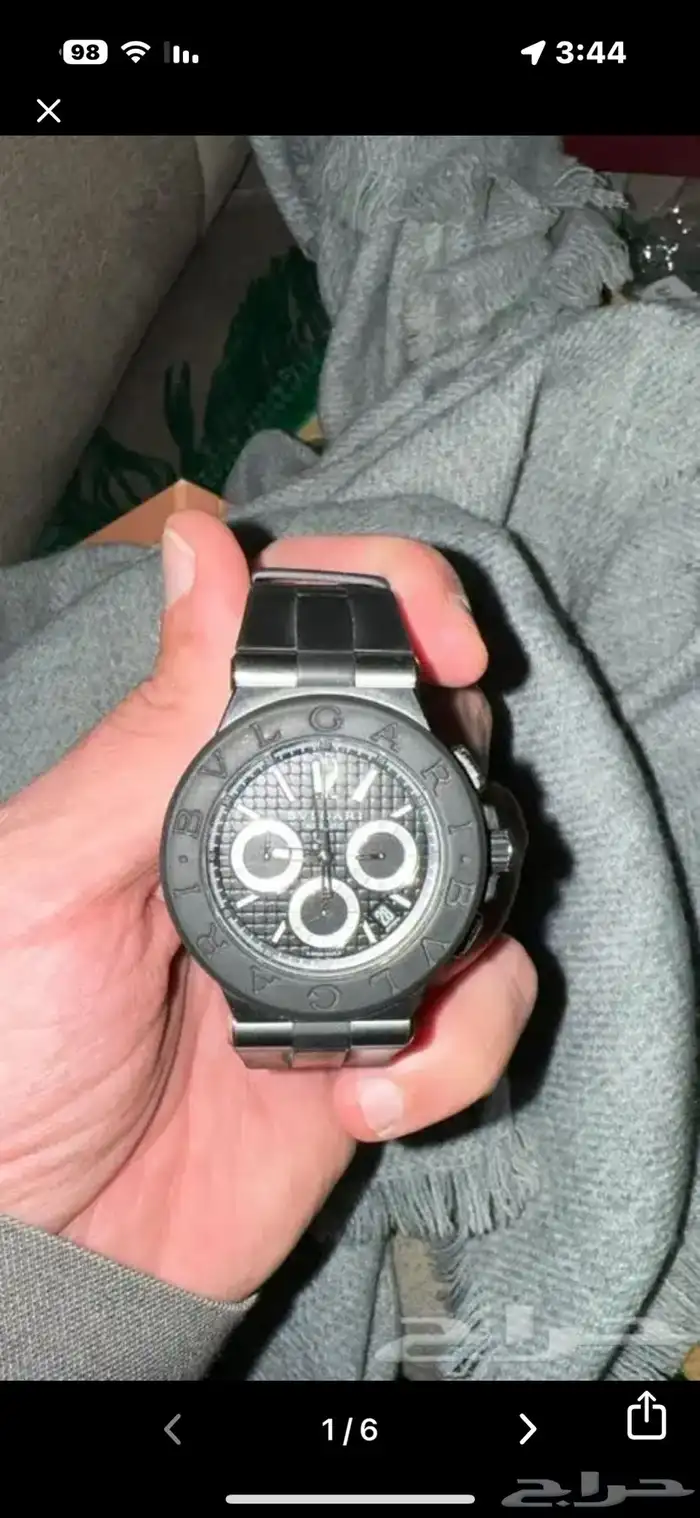 ساعه بولقري ( بولغري  Bulgari ) رجالي ربر مطاط إستيكها 0