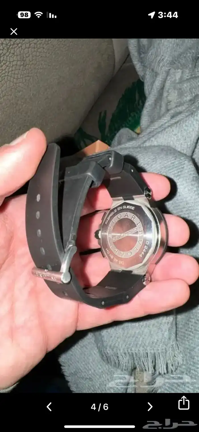 ساعه بولقري ( بولغري  Bulgari ) رجالي ربر مطاط إستيكها 1