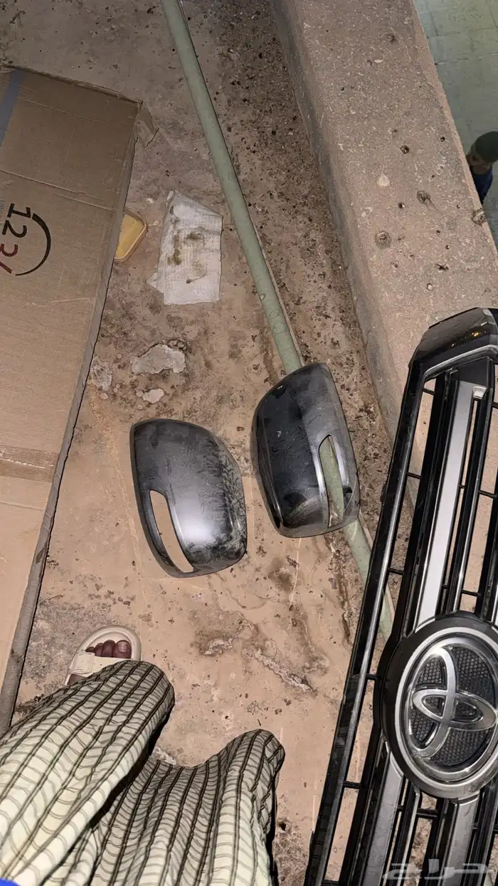 شبك وغطا مرايات نيكل وديكور الصدام الخلفي فكسار17 وكاله 0