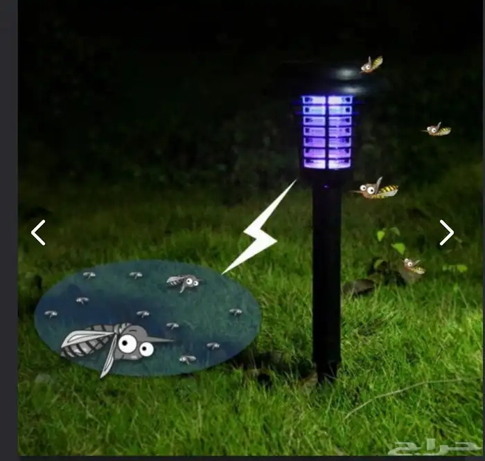 إنارة حدائق طاقة شمسية مع صائد حشرات 1