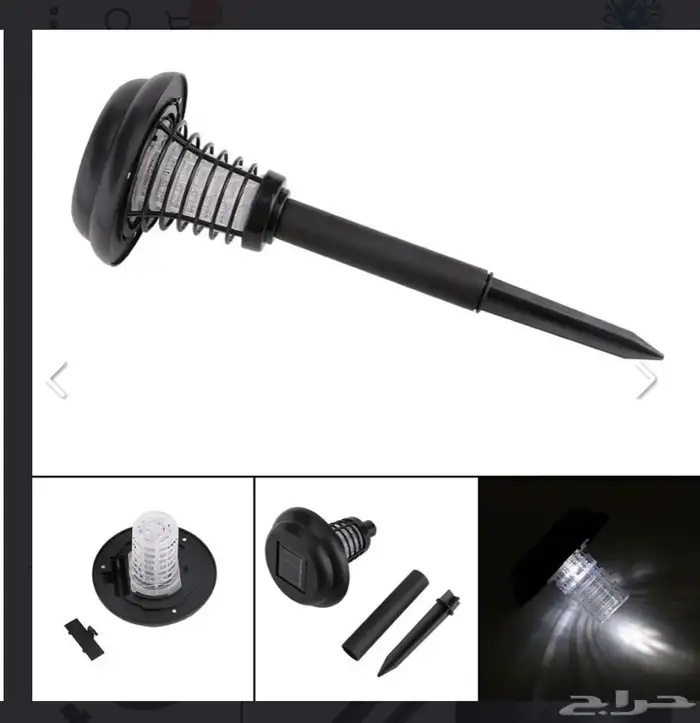 إنارة حدائق طاقة شمسية مع صائد حشرات 6