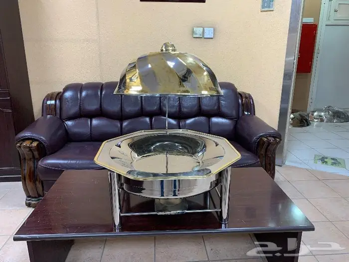 سخان كوزى دائرى مقاس كبير ذهبى وفضى 2