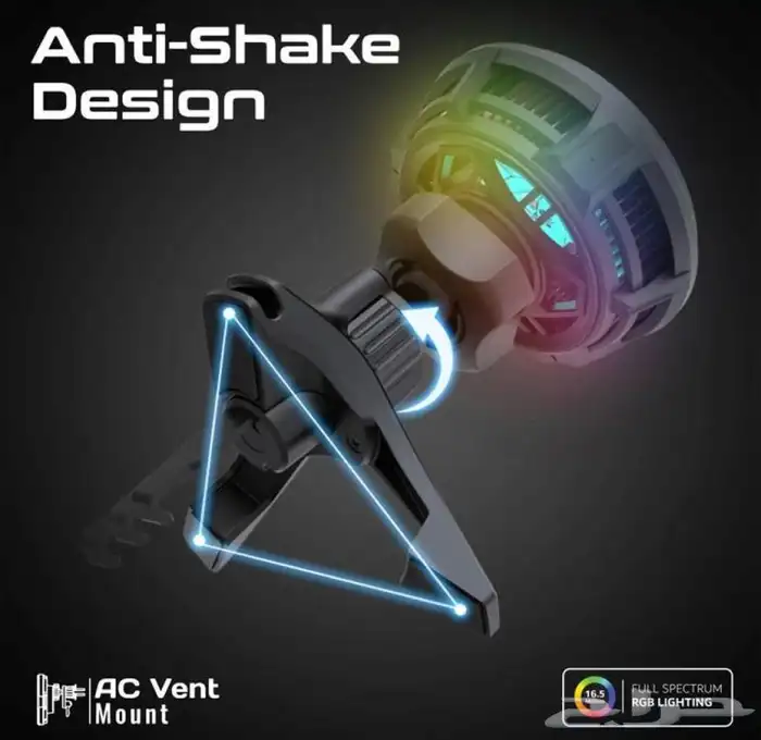 حامل هاتف وشاحن لاسلكي الأكثر تطورا  في العالم مع مبرد مدمج 4