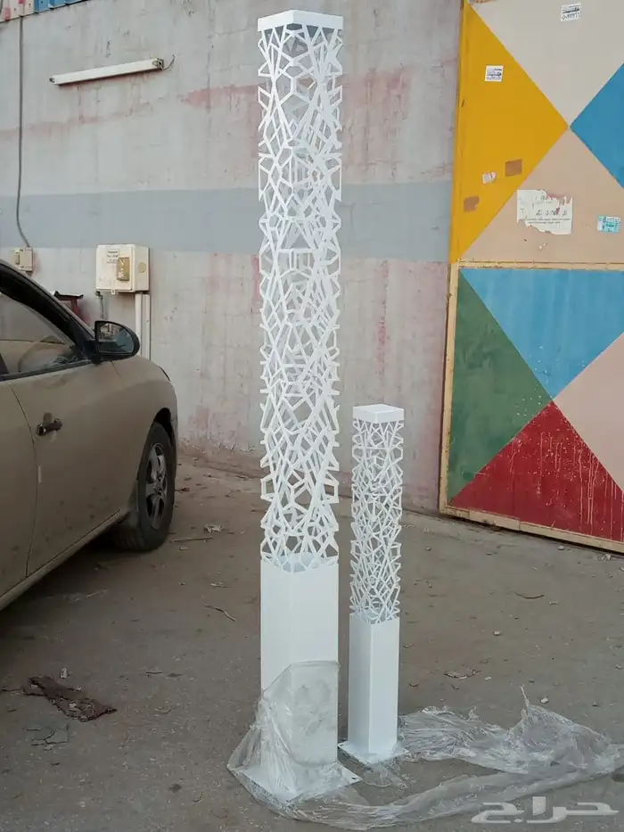اعمدة شوارع وكشافات وقواعد خرسانيه واعمدة ديكوريه 9