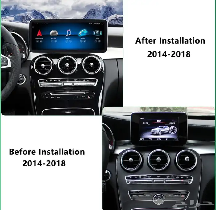 تركيب ليد داخلي مرسيدس C كوبيه 64 لون 5