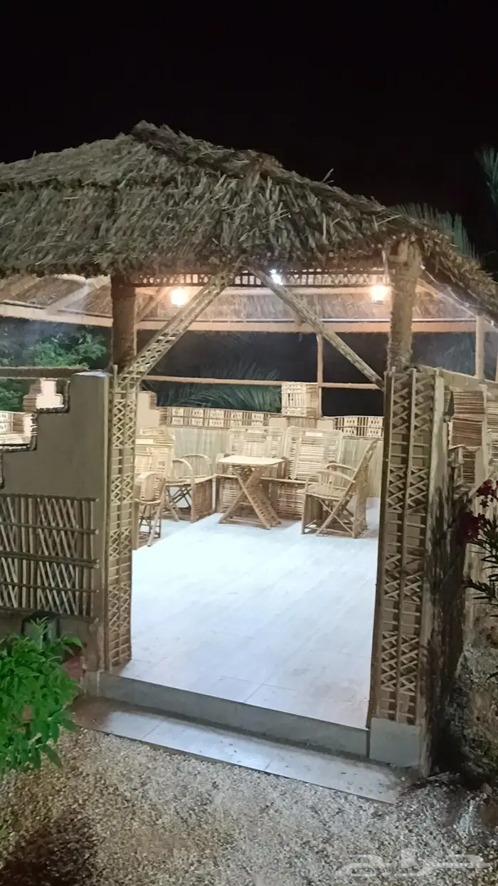 مظلات وسواتر سعف النخيل 6