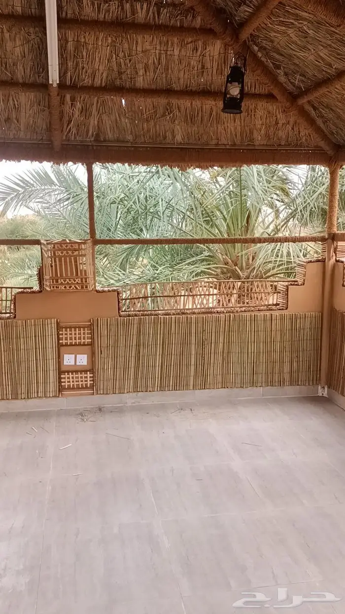 مظلات وسواتر سعف النخيل 9