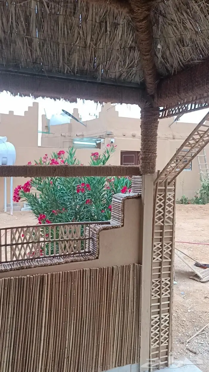 مظلات وسواتر سعف النخيل 7