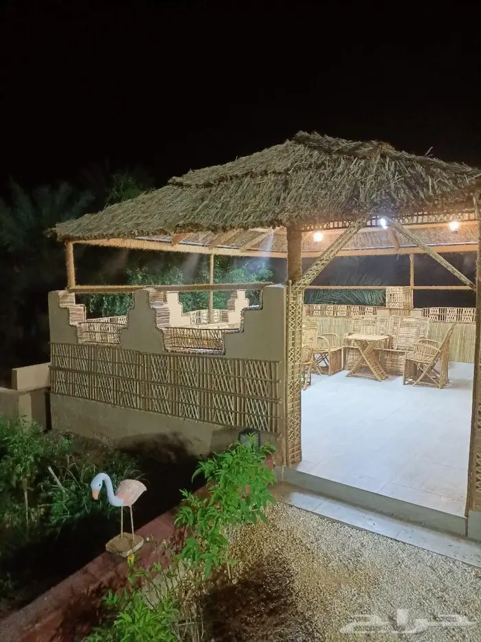 مظلات وسواتر سعف النخيل 13