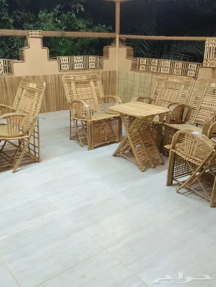 مظلات وسواتر سعف النخيل 12