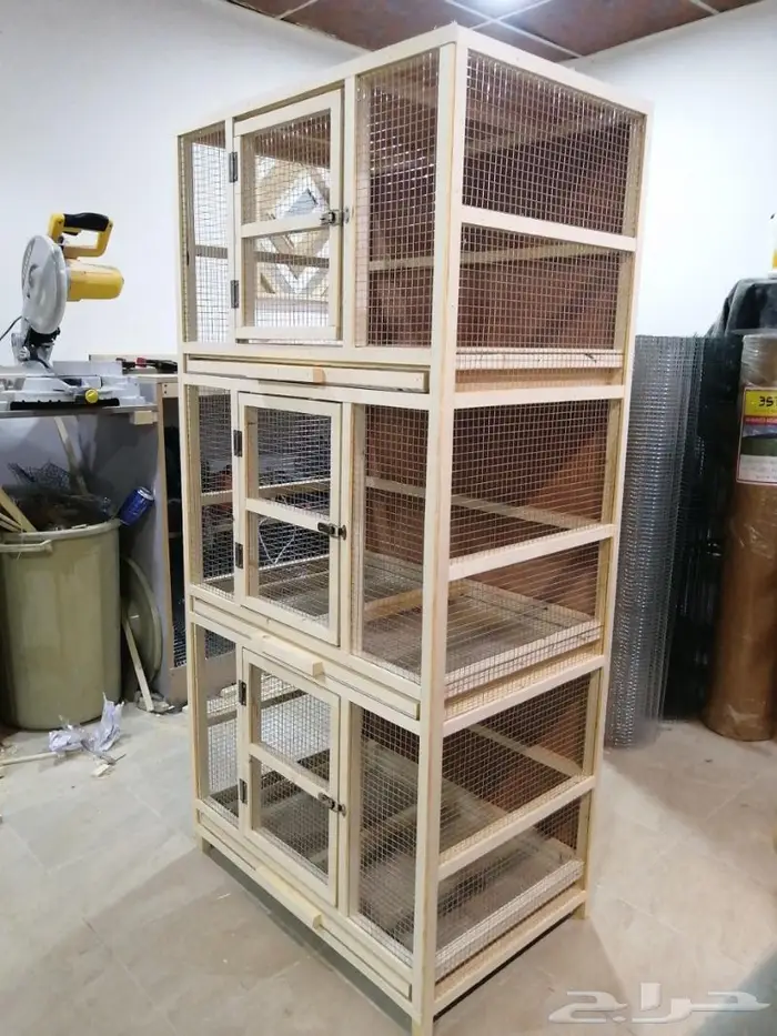 قفص حمام 3 دور مع أدرج نظافه 1