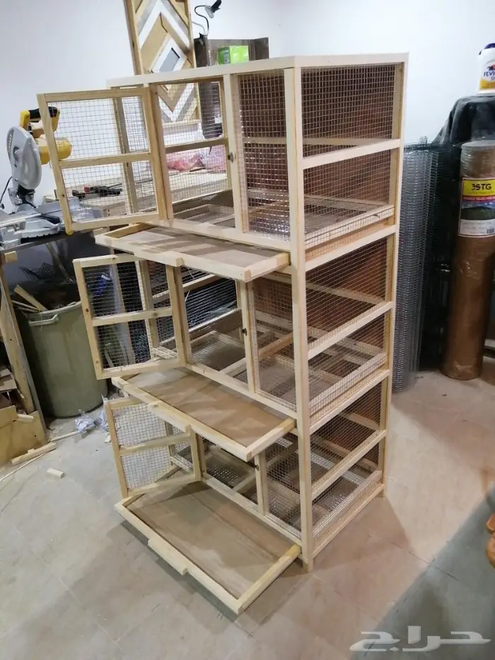 قفص حمام 3 دور مع أدرج نظافه 5