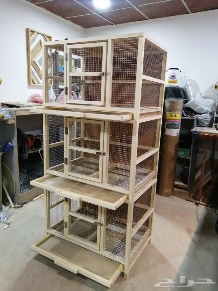 قفص حمام 3 دور مع أدرج نظافه 6