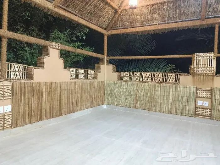 مظلات وسواتر سعف النخيل 17