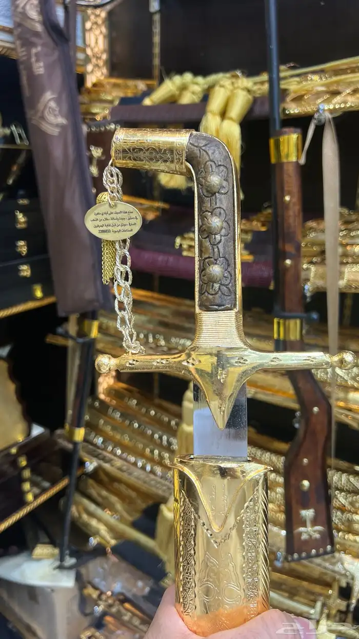 سيوف دمشقية زواج بشت صيفي طقم هدية جنبية دروع تخرج 0