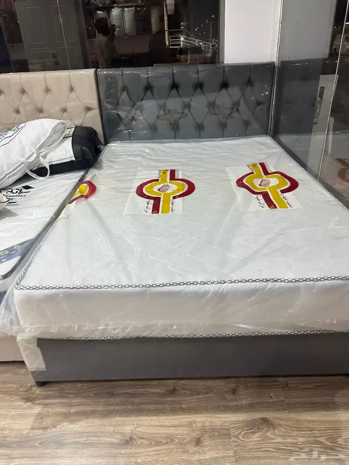 دولاب ملابس جديد سرير خشب جديد 9