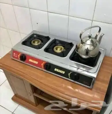 موقد غاز مسطح 3 شعلة استيل 1