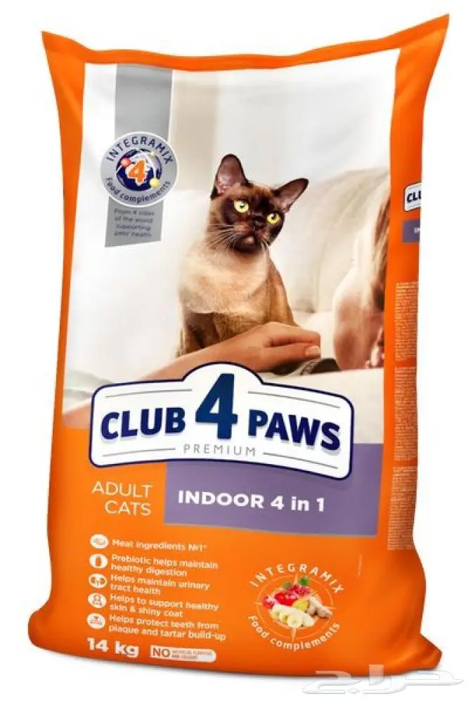 طعام جاف للقطط اندور 4 1 CLUB 4 PAWS 0