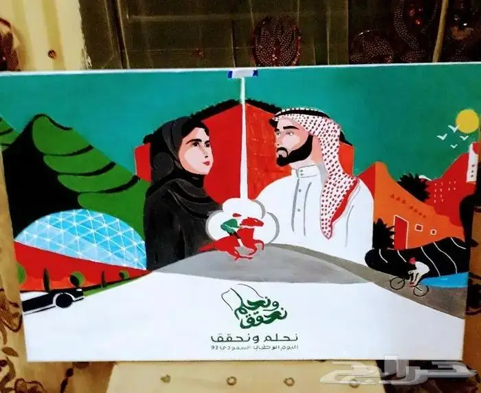 عمل مجسمات اليوم الوطني 1