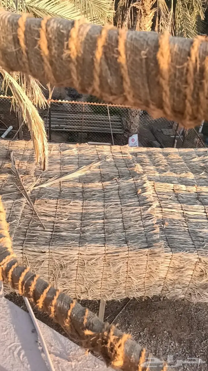 مظلات وسواتر سعف النخيل 32