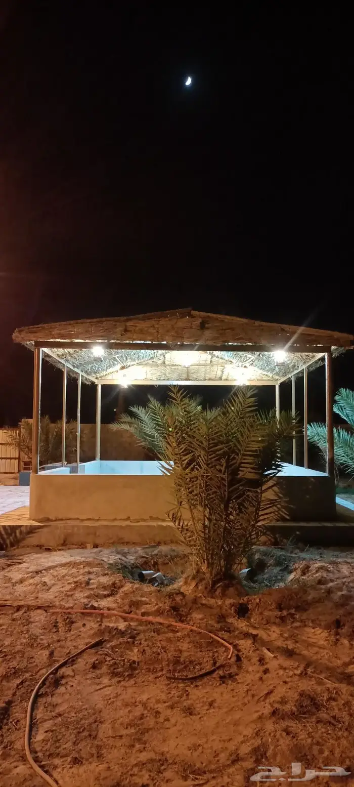 مظلات وسواتر سعف النخيل 42