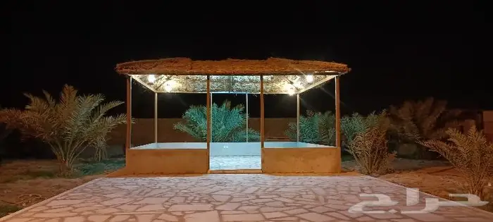 مظلات وسواتر سعف النخيل 44