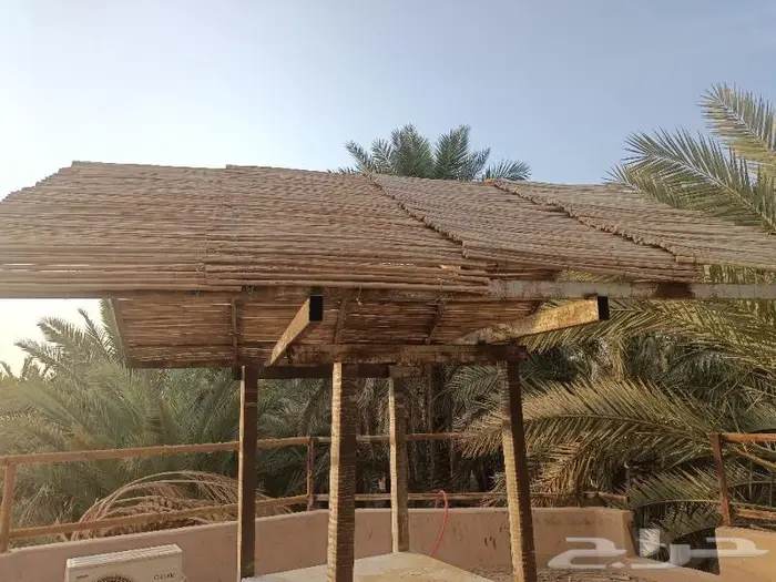 مظلات وسواتر سعف النخيل 26