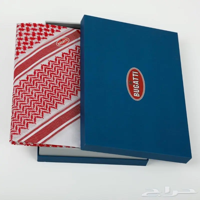 شماغ بوجاتي احمر رجالي 1 والاخر مجان 2