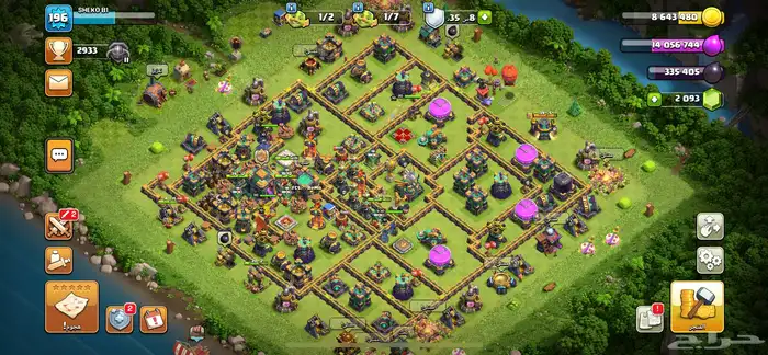 قرية كلاش اوف كلانس تاون 14   Clash of Clans 0