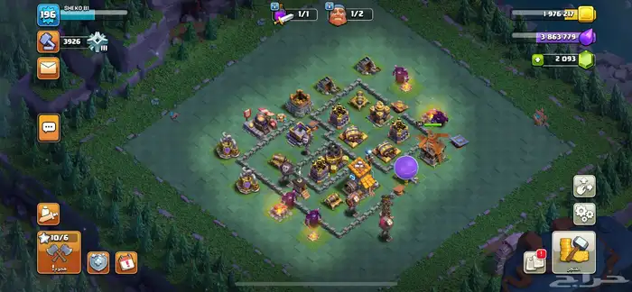 قرية كلاش اوف كلانس تاون 14   Clash of Clans 3