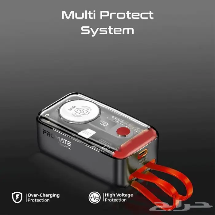 بطارية متنقلة 10 ميلي آمبير وقدرة 35 واط - Promate Mavrix 5