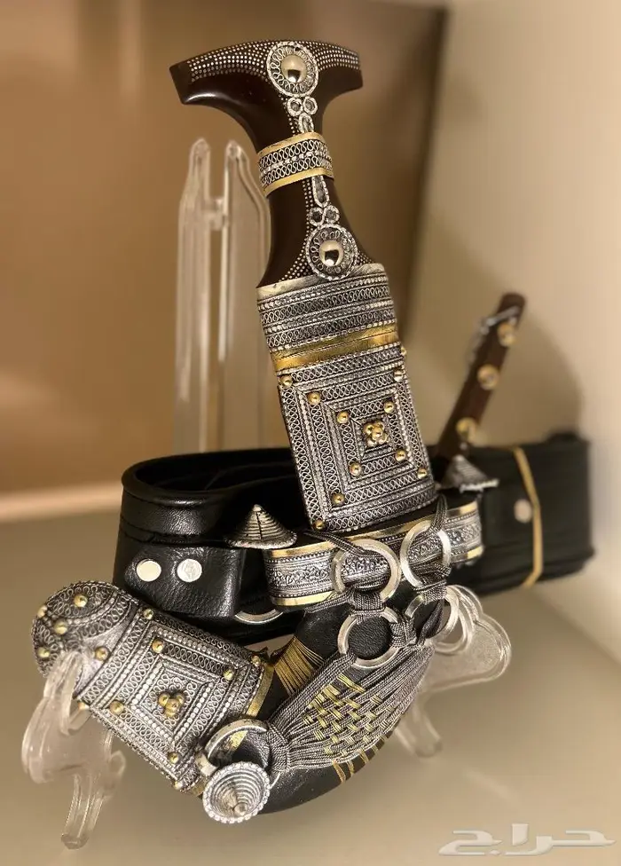 خنجر شبيه الزراف فضة 3