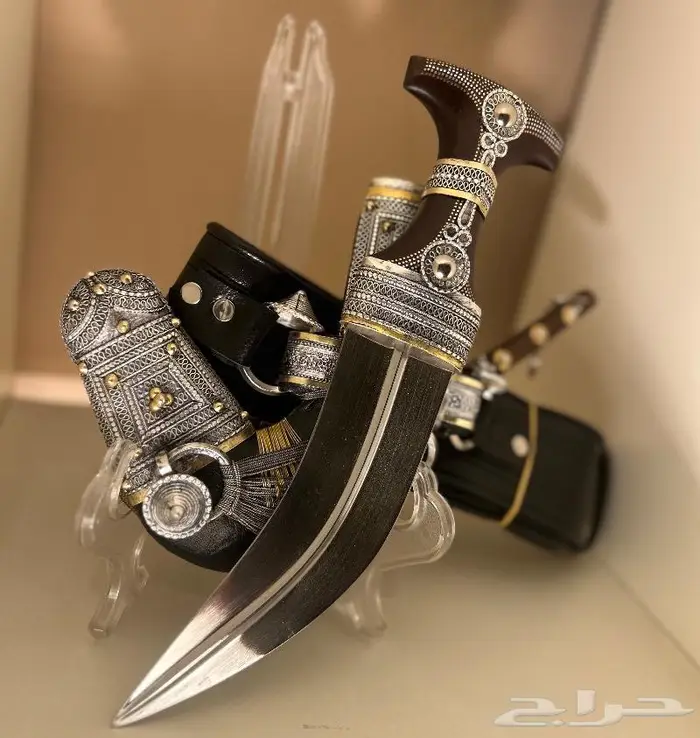 خنجر شبيه الزراف فضة 2