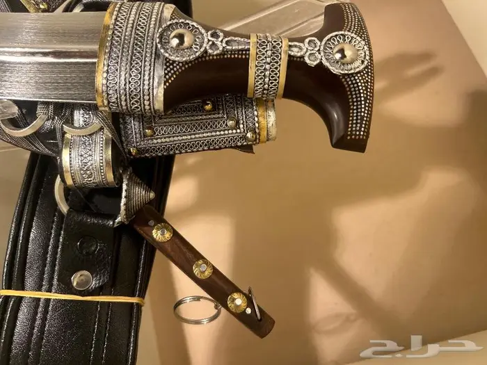 خنجر شبيه الزراف فضة 4