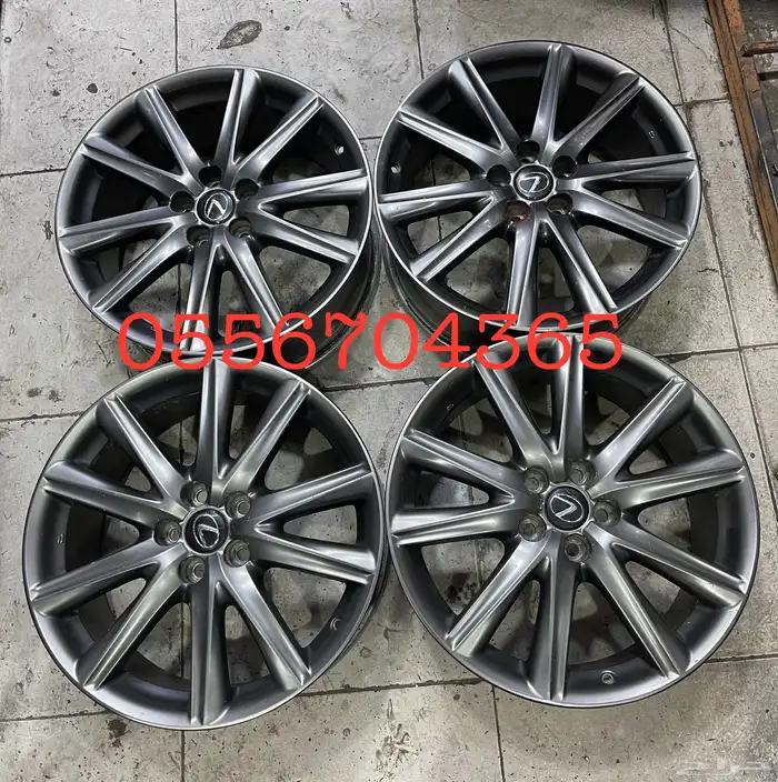 جنوط لكزس GS 350 F مقاس 19 اصلي وكالة موديل 2015 0