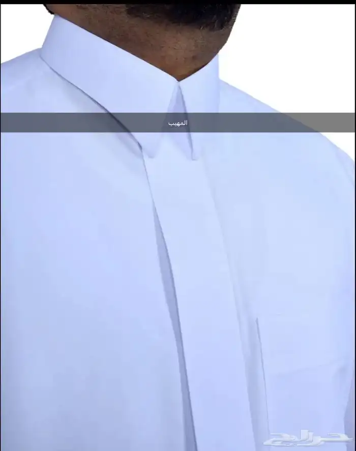 ثوب سعودي50  رجالي قلاب ساده 2