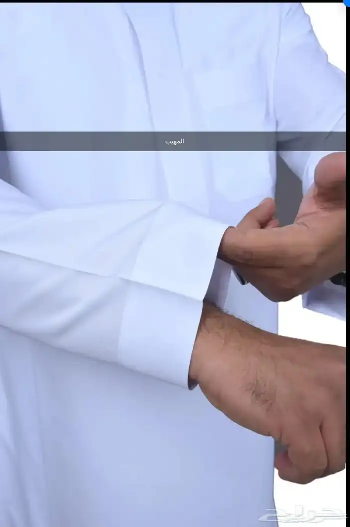ثوب سعودي50  رجالي قلاب ساده 4