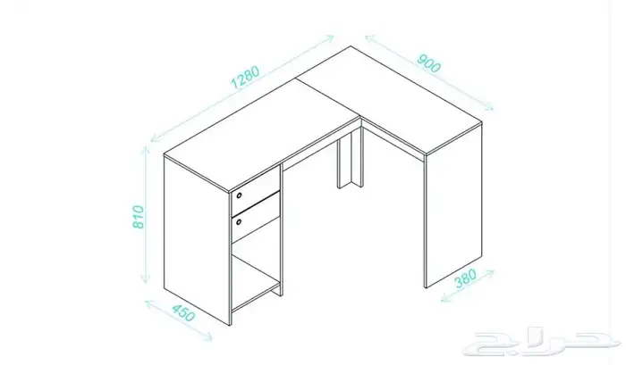 مكتب زاوية جديد بالكرتون 1