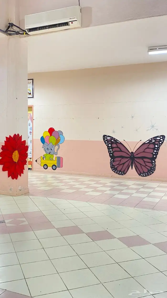 رسم جداريات  مدارس  استراحات  منازل  روضة  حضانة 5