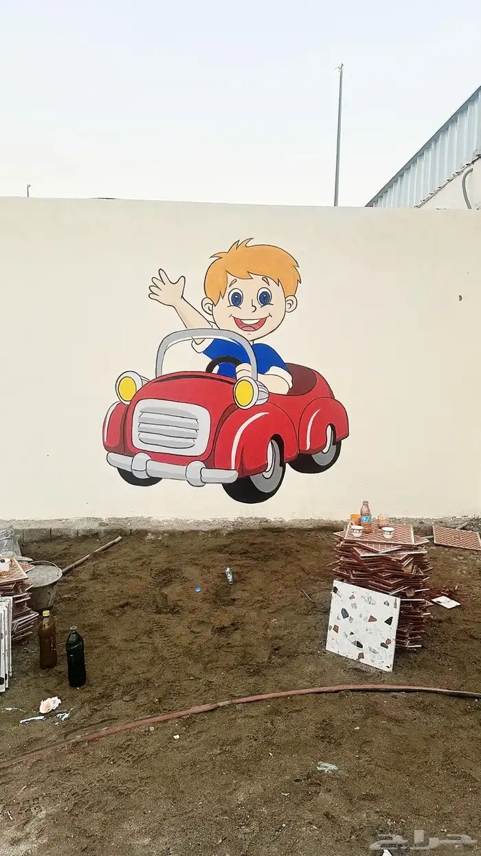 رسم جداريات  مدارس  استراحات  منازل  روضة  حضانة 9