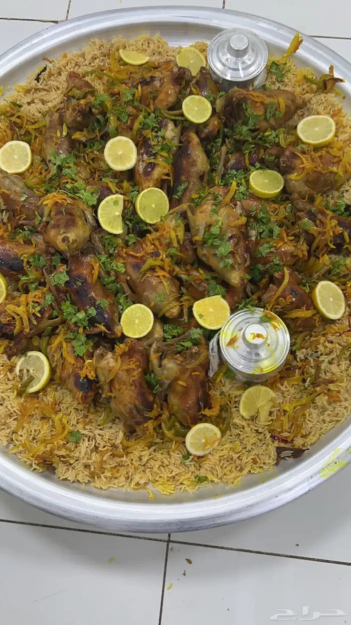 كبسة حمام كبسة حاشي ايدامات سلطات حلا لجمعة غداء الجمعة 6