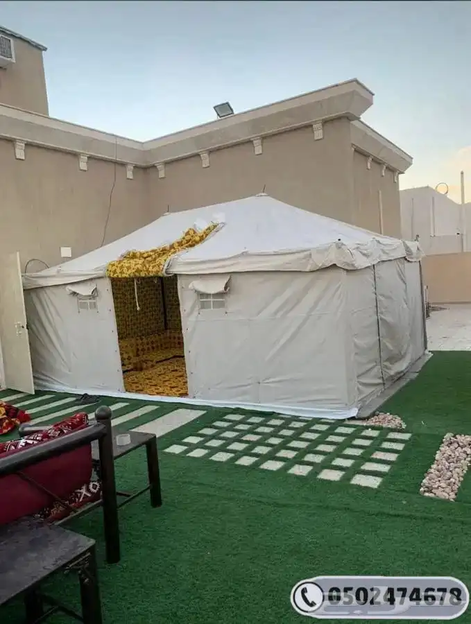 خيمة باكستاني 3 طبقات مقاومة للماء خيام ابيض وخيام شفاف 5