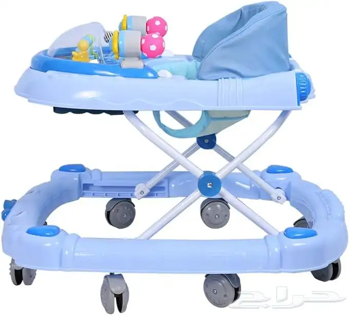 مشاية مواليد صغيرة مع هزاز وبدون هزاز قابلة للطي بعدة الوان 1