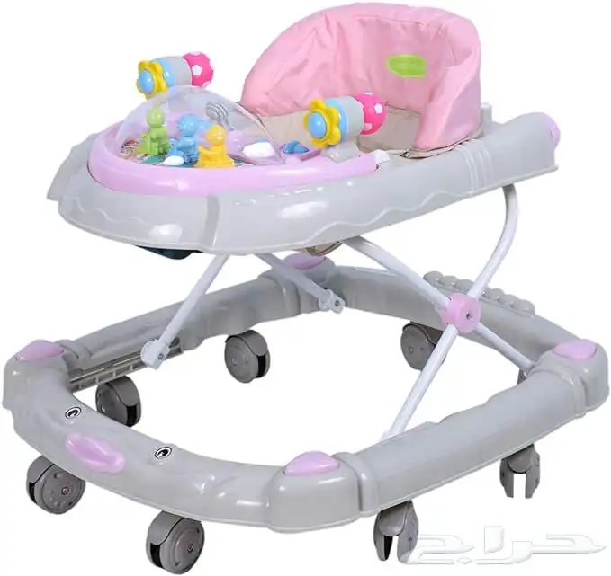 مشاية مواليد صغيرة مع هزاز وبدون هزاز قابلة للطي بعدة الوان 3