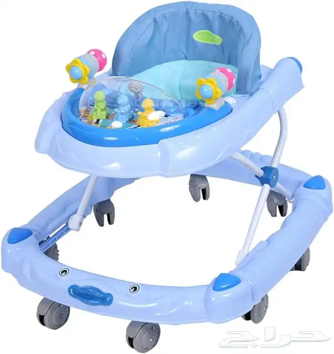 مشاية مواليد صغيرة مع هزاز وبدون هزاز قابلة للطي بعدة الوان 0