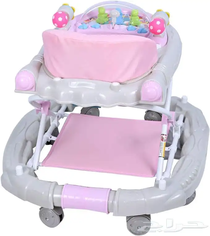 مشاية مواليد صغيرة مع هزاز وبدون هزاز قابلة للطي بعدة الوان 8