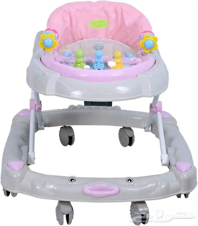 مشاية مواليد صغيرة مع هزاز وبدون هزاز قابلة للطي بعدة الوان 4