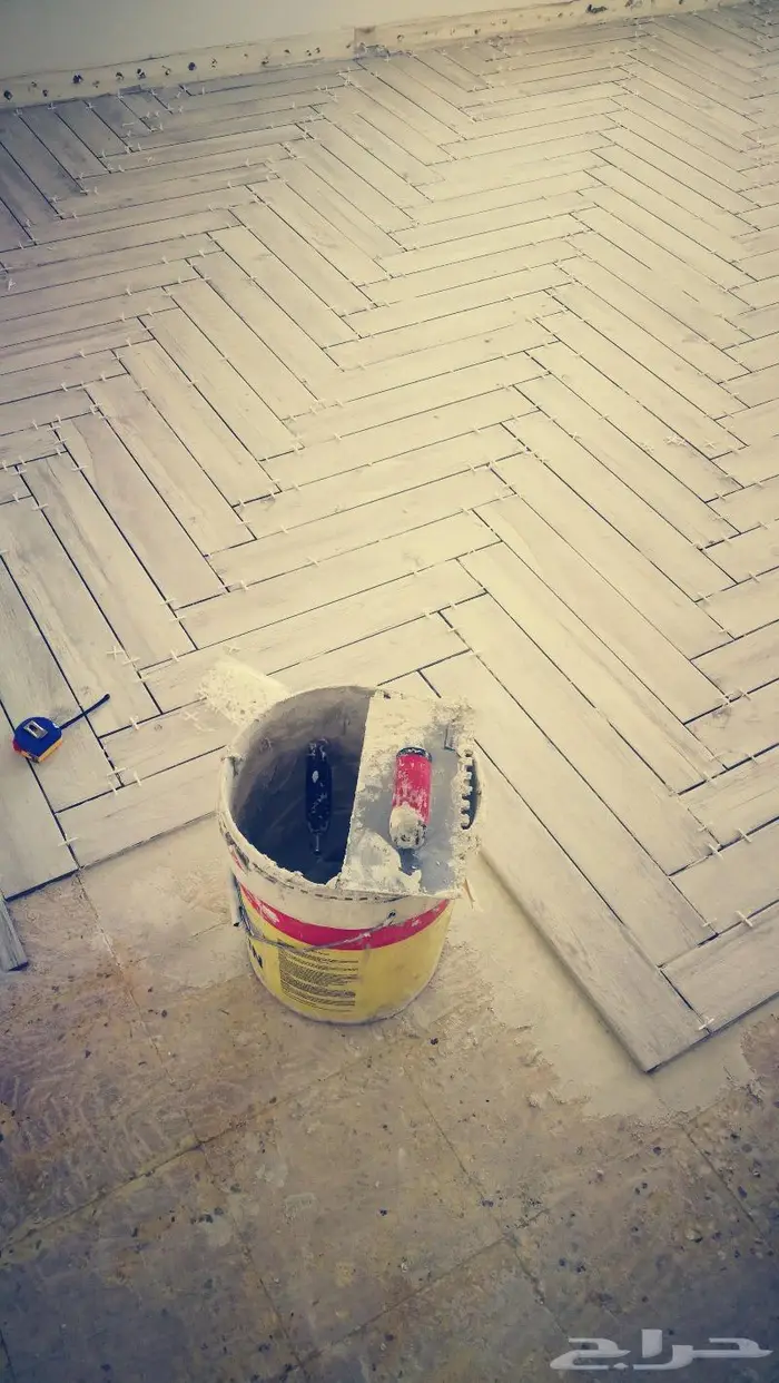 باركيه ارضيات طريقه تركيب اهرامات 2